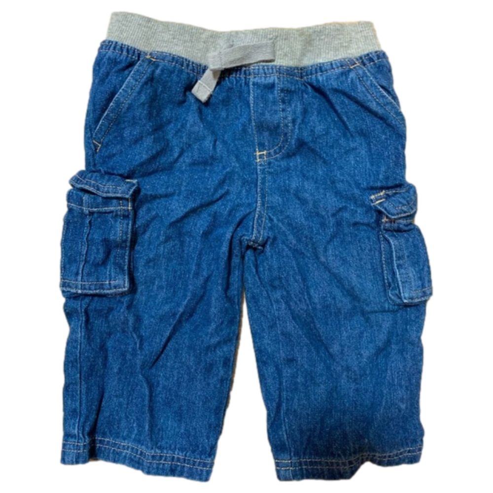 Garanimals Blue Gray Cargo Jeans Size 12mos